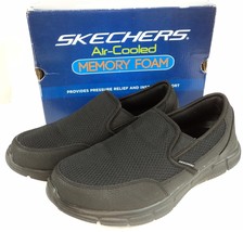 Skechers Mens Equalizer Cool &amp; Calm 59997S Black Casual Shoes Sneakers S... - £34.23 GBP
