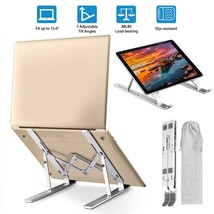 7-Levels Adjustable Ergonomic 10-15.6&quot; Computer Laptop Desk Stand Riser Lifter - £19.17 GBP