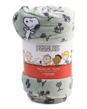 NWT Peanuts Snoopy Woodstock Spring Flowers 50&quot;x70&quot; Berkshire Throw Blanket - £29.40 GBP