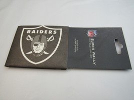 NFL Las Vegas Raiders SUPER WALLY BI-FOLD Wallet Made of DuPont Tyvek - £7.07 GBP