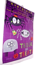 Halloween Garden Flag Spider Bugs Pumpkins Trick Treat Purple Whimsical ... - $9.89