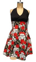 Skull and Roses Day of the Dead Dress - £46.98 GBP