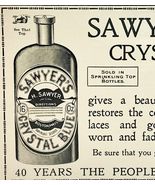 1901 Sawyer&#39;s Crystal Blue Victorian Laundry Detergent Advertisement - €17,16 EUR