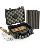 Cigar Humidor, Airtight &amp; Durable Waterproof,  Travel, Case Holds up to ... - £54.27 GBP
