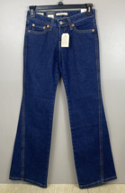 Levis Premium Noughties Bootcut Denim Jeans Wm 27x32  Y2K Flap Pockets Wide Leg - £33.63 GBP