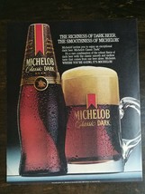 Vintage 1985 Michelob Classic Dark Beer Full Page Original Ad - 721 - £5.30 GBP