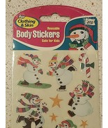 Y2K Mello Smello Holiday Tattoo Body Stickers Snowmen Christmas Stocking... - $176.17 MXN