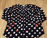 Emaline Petitie PS polka dot blouse size PS quarter sleeve - $12.37