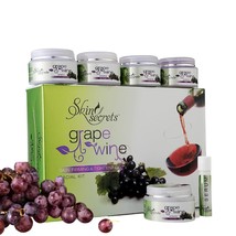 Skin Secrets Grape Wine Facial Kit with Grapeseed Extract to Prevent Pre... - $19.79