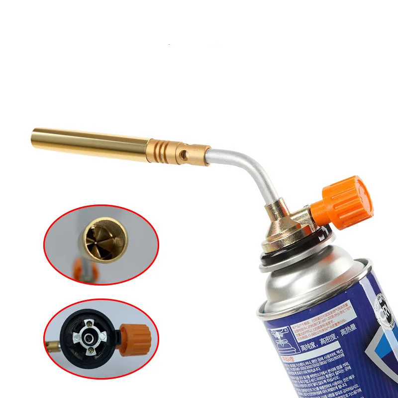 Welding gas torch flame gun brazing flamethrower outdoor camping bbq soldering heat gun thumb200