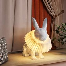 interoknack Modern Creative Rabbit Table Lamp, Cute Warm Light  Bedroom... - $199.00