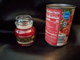 Yankee Candle Red Berry &amp; Cedar 3.7 oz Jar Tumbler Rare NEW - £18.08 GBP