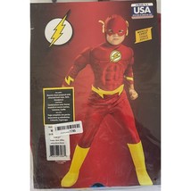 Rubie&#39;s DC Comics Deluxe Muscle Chest The Flash Child Costume Kids Medium 8-10 - £23.21 GBP