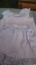 Basic Editions 2 Pc. 18 Mos. Lavender Summer Top &amp; Shorts (Baby -3) - £3.89 GBP
