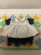 Vintage Cabbage Patch Kids Dress And Blue Floral Bloomers OK Factory - £50.93 GBP