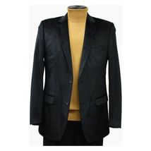 Men's Velvet Sports Coat Grammy Amy Award By BASSIRI  , LEONARDI J1042 Black image 9