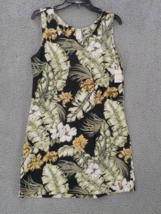 Pacific Legend Sleeveless Womens Tank Dress Sz Xl Tropical Palm Zip Back Nwt - £15.93 GBP