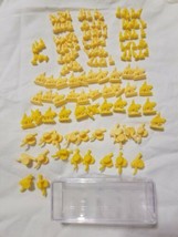 Risk Replacement Yellow Army 144 Pieces &amp; Case 1999 Parts Artillery Infa... - £7.02 GBP