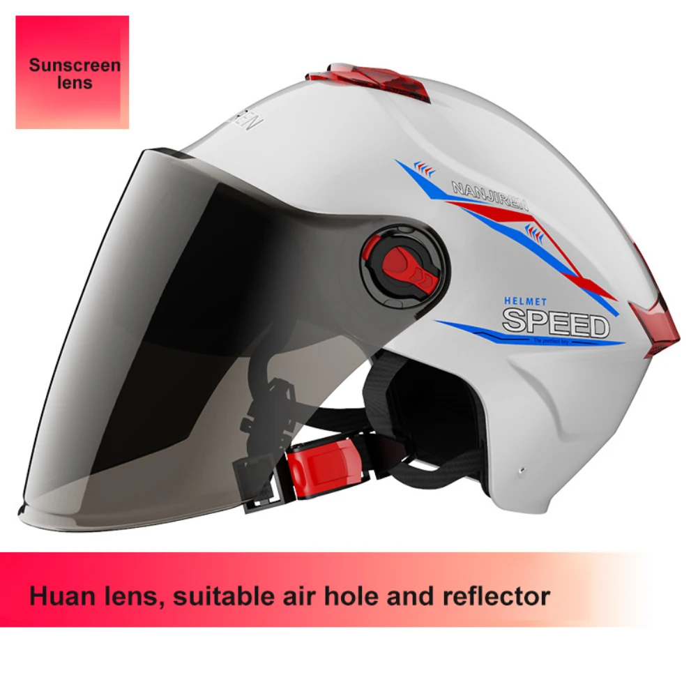 Safety Half Helmet ABS Comfortable Electric Bicycle Men And Women Universal 4 Im - $114.45