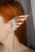 Mermaid ear cuffs no piercing, Elf ear cuffs jewelry, Fairy earrings - $41.00+