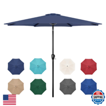 HealSmart 9ft Patio Umbrella Push Button Tilt/Crank Outdoor Market Yard ... - $68.54