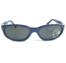 Vaurnet Kids Sunglasses POUILLOUX B700 Blue Round Frames with Gray Lenses - £43.96 GBP