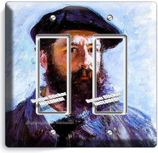 CLAUDE MONET SELF PORTRAIT PAINTING 2 GFI SWITCH OUTLET WALLPLATE ROOM A... - $12.08