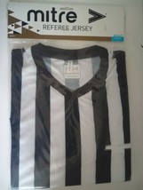 Mitre Adult Referee Striped Jersey (One Size) Brand New In Package. Xl. - $9.89