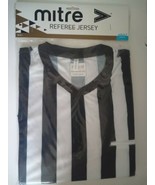 Mitre Adult Referee Striped Jersey (One Size) BRAND NEW IN PACKAGE. XL. - $9.89