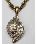 Estate Vintage  10k Yellow Gold 1.00cttw Diamond Filigree  Design  Pendant - $1,191.16 CAD