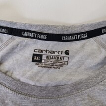 Carhartt Force Relaxed Fit Men's 3XL Gray Cotton Short-Sleeve T-Shirt 104616 HGY image 3