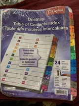 Cardinal 60960 OneStep 24 Tab Table of Contents &amp; Dividers - WHT (1 ST) New - $6.81