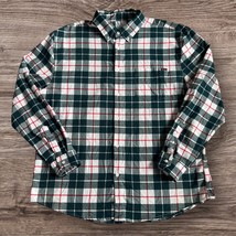 RSVLTS Roosevelts Men’s Borland Flannel Button Up Shirt Sz 2XL Green Whi... - $29.65