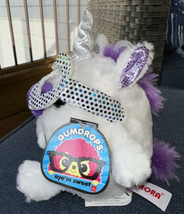 Aurora Plush Gumdrops eye’m sweet WHIPPED CREAM Unicorn w/Purple Sparkly Glasses - £6.42 GBP