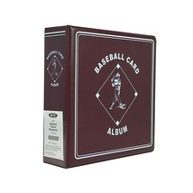 1 BCW 3&quot; Heavy Duty D-ring Burgundy Baseball Binder Album - $18.60