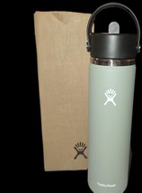 Hydro Flask 24 oz Insulated Bottle Wide Mouth Flex Straw Lid Handle Agav... - $27.33 CAD
