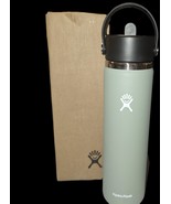 Hydro Flask 24 oz Insulated Bottle Wide Mouth Flex Straw Lid Handle Agav... - $27.28 CAD