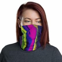 Acid Neon Marble Abstract Design Breathable Washable Neck Gaiter - $23.96