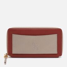 HOBO Hart Large Pebbled Leather Zip Wallet, Credit Card, Cash, ID, Rust,... - $99.00