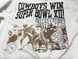 Vintage Long Gone 1992 Sweatshirt NFL Dallas Cowboys NWT Super Bowl XXII USA  L - £51.43 GBP