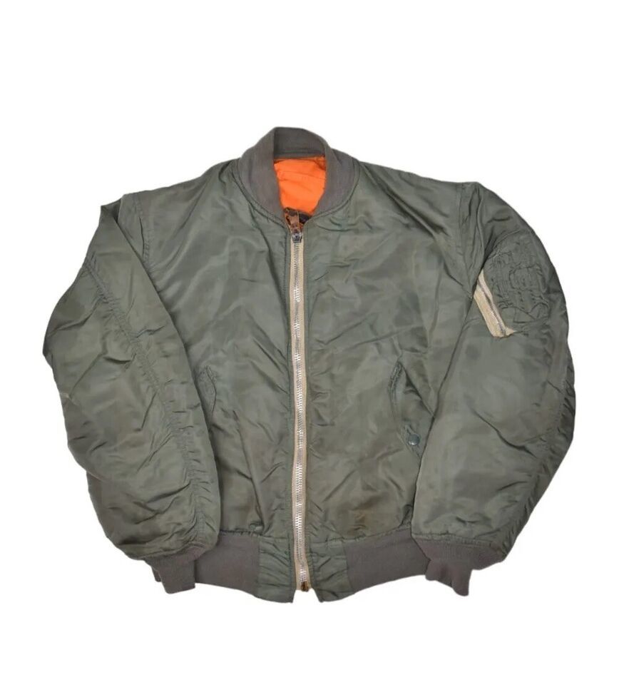Primary image for Vintage Alpha Industries MA-1 Jacket Mens M Flyers Bomber Intermediate USAF 70s