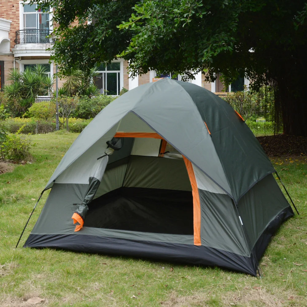 XC USHIO Upgraded 3-4 Person Camping Tent Separated Dual Layer Family Travel - £67.77 GBP+