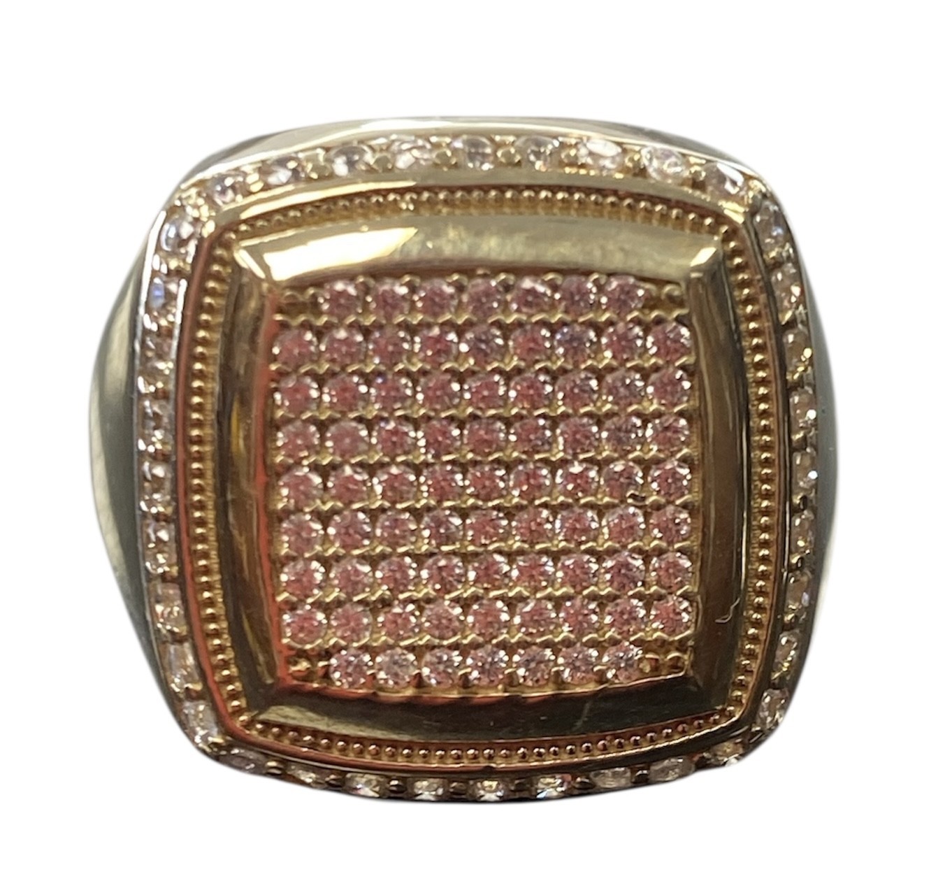 Men&#39;s Cluster ring 10kt Yellow Gold 453275 - $399.00