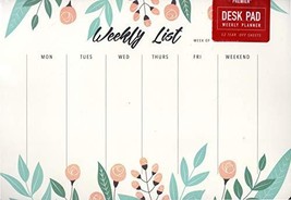 Desk Pad Weekly Planner Calendar 9.75&quot; X 7&quot; - v2 - £4.68 GBP