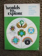VINTAGE (1977) GIRL SCOUT &quot;WORLDS TO EXPLORE BROWNIE &amp; JUNIOR LEADERS&#39; G... - £5.46 GBP