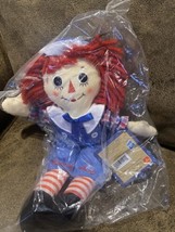 Hasbro Handmade By Aurora Raggedy Andy Doll 12&quot; Plush Stuffed Animal Sealed - £15.70 GBP