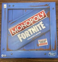 Monopoly Fortnite Collector&#39;s Edition Board Game *includes Back Bling Se... - $48.99