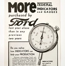 1936 Federal Indicators Advertisement Automobilia Ford Motor Company DWV10 - $473.67 MXN