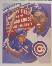 Chicago Cubs Baseball Wrigley Field Poster Wall Board Vintage Retro 24&quot; x 20&quot; FS - £20.44 GBP