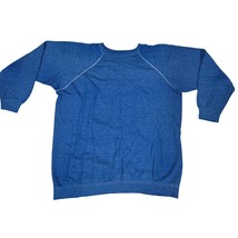 VTG 60s Blue Raglan Sweatshirt Thin Cotton Blend Unisex USA Soft Grunge ... - $64.30